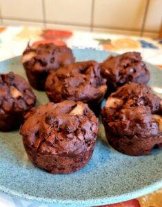 muffin pere e cacao