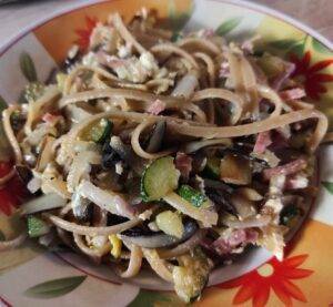 carbonara VERDURE E SPECK