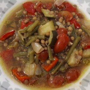 MINESTRONE LENTICCHIE E FAGIOLINI