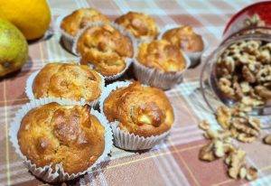 muffin mele e noci