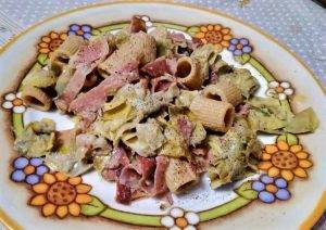 carciofi e speck