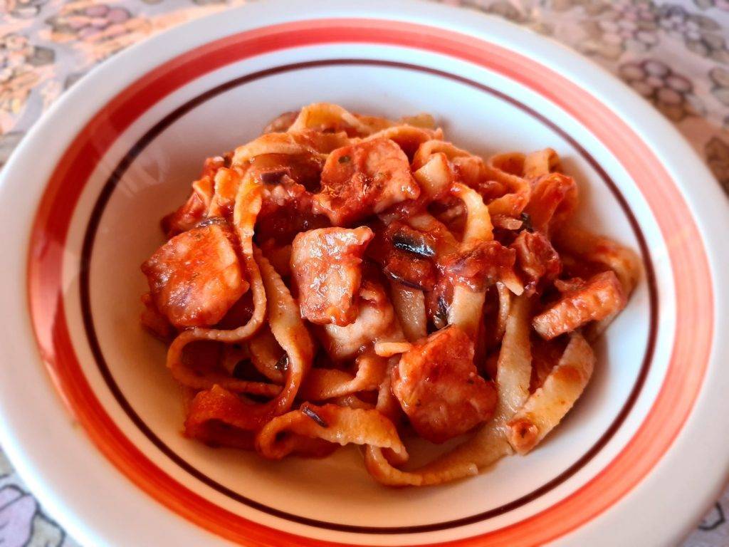 FETTUCCINE CON CUORI DI MERLUZZO