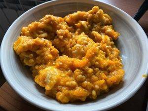 ORECCHIETTE CREMA DI ZUCCA e lenticchie