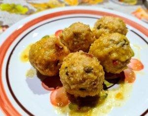 polpette di tacchino all'arancia