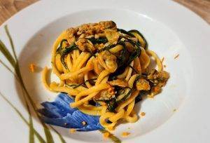 linguine vongole e arancia