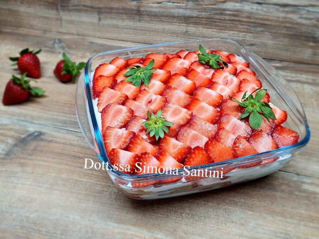 tiramisù light alle fragole