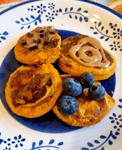 mini pancake alla zucca