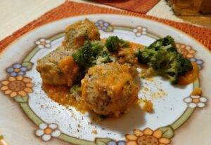 polpette orata e broccoletti