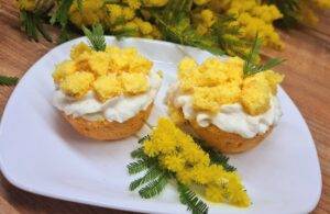 muffin mimosa per la festa della donna