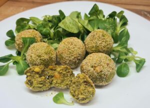 polpette di ceci e cime di rapa