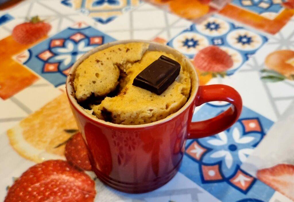 mug cake alla vaniglia