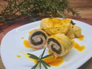 involtini di pollo e spinaci