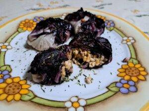 saccottini di pollo e radicchio