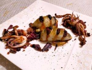 calamari ripieni di radicchio