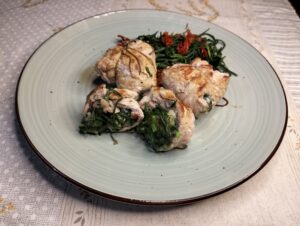 saccottini di vitello con agretti e patate