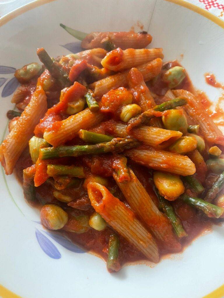 pasta fave e asparagi