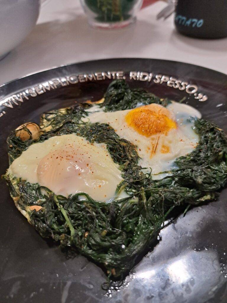 NIDI DI UOVA E AGRETTI
